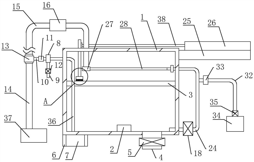 Circulating device for treating wastewater