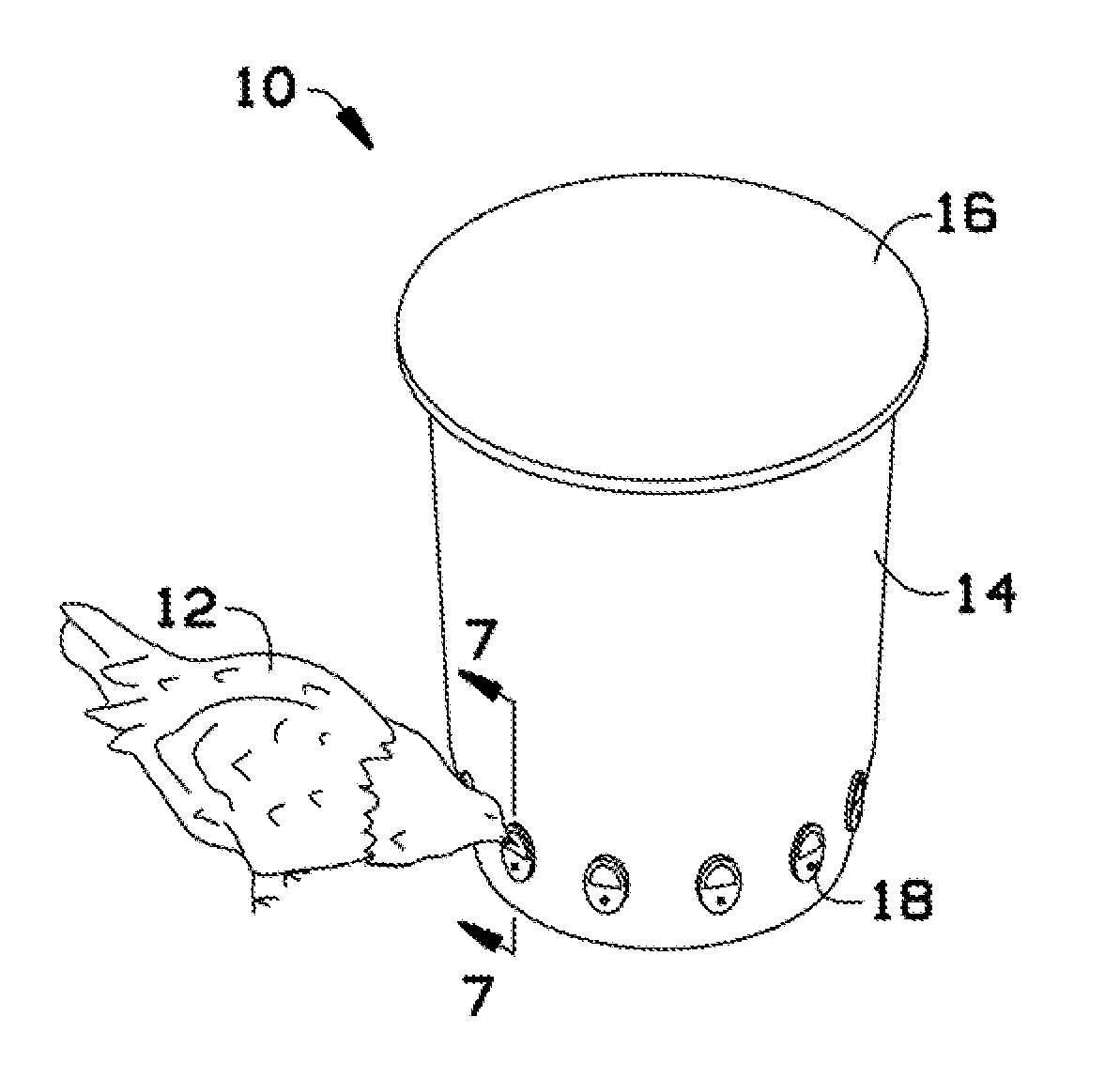 Gravity poultry feeder