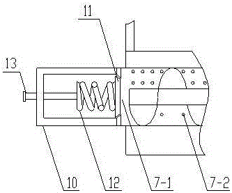 Forced solid-liquid separator for feces of livestock and poultry
