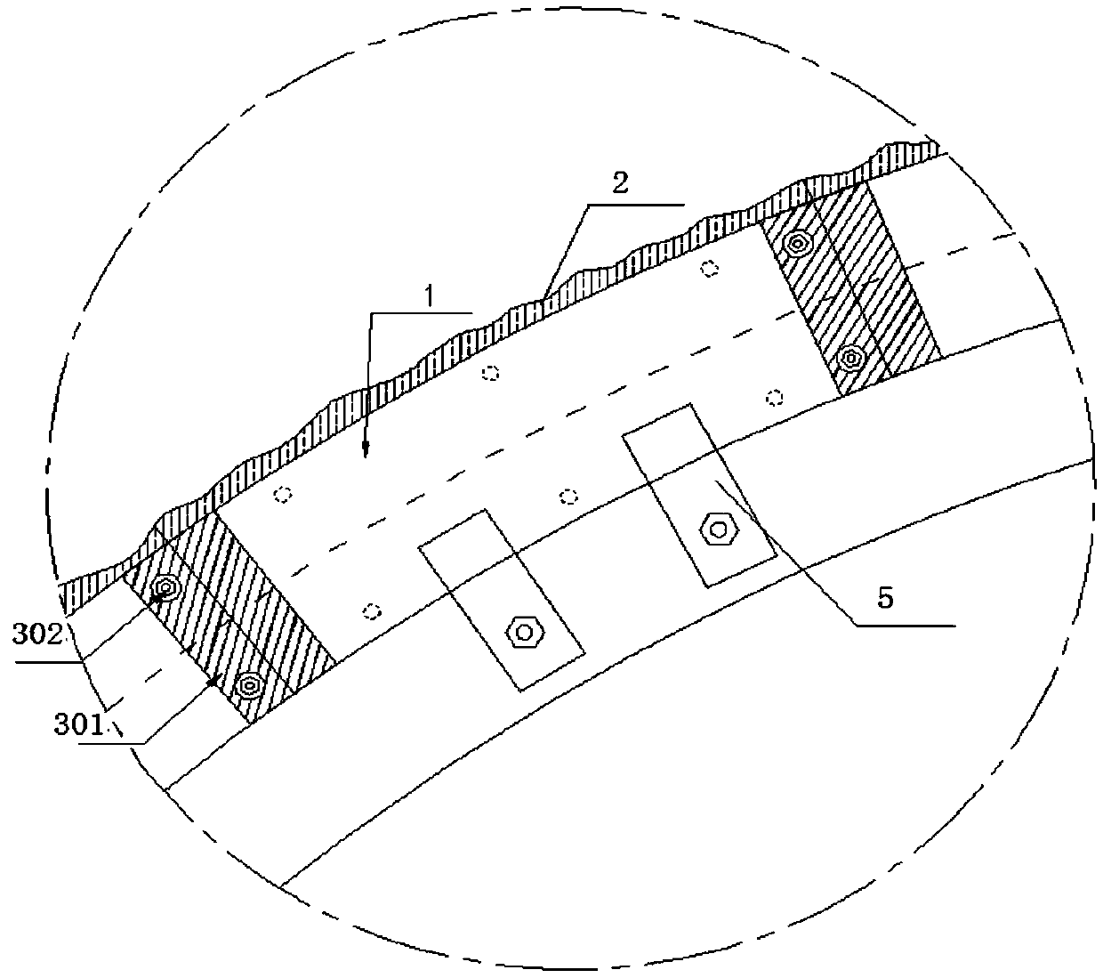 Joint structure of second-lining end mold having sealing devices