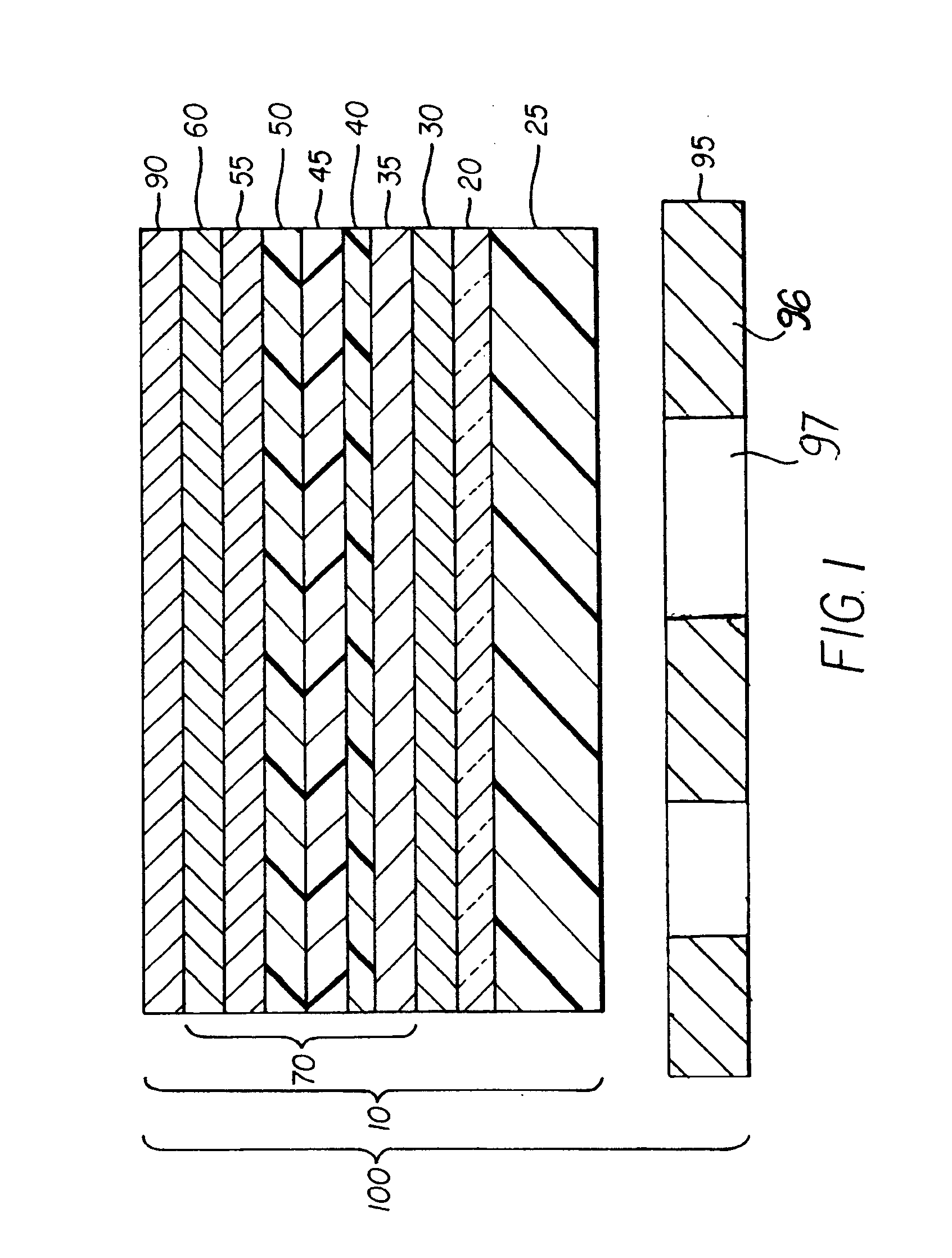 Light emitting devices with patterned angular color dependency