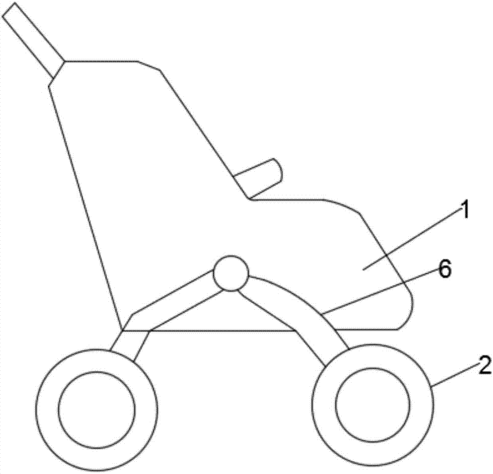 Intelligent braking device of infant stroller