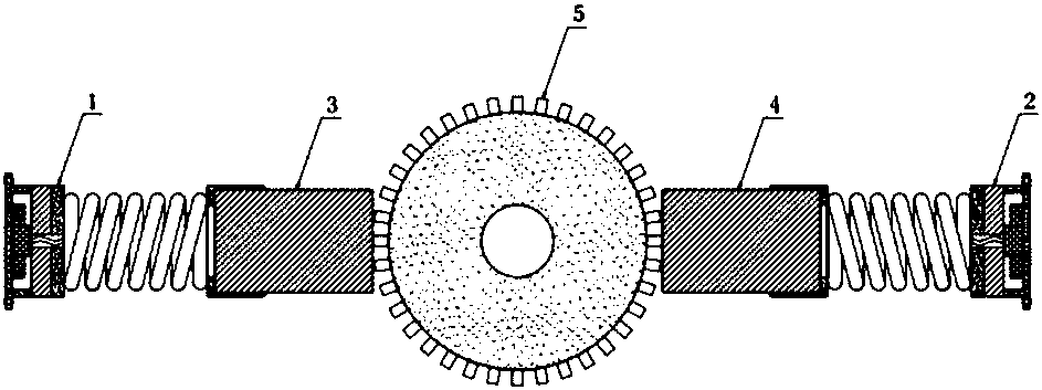 Wear sensing device for graphene carbon motor carbon brush component and use method of wear sensing device