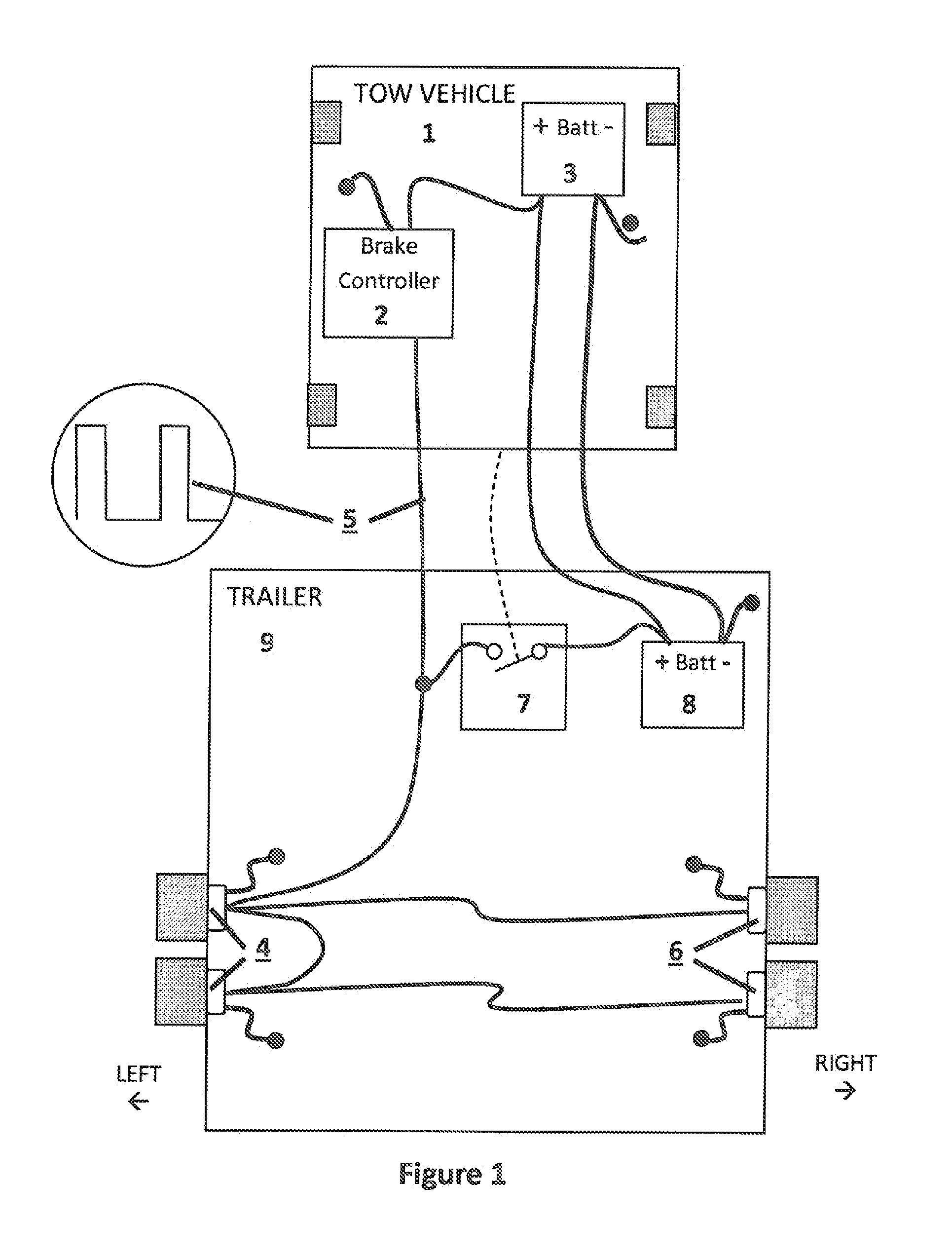 Trailer Sway Detection and Method for Reducing Trailer Sway Utilizing Trailer Brakes