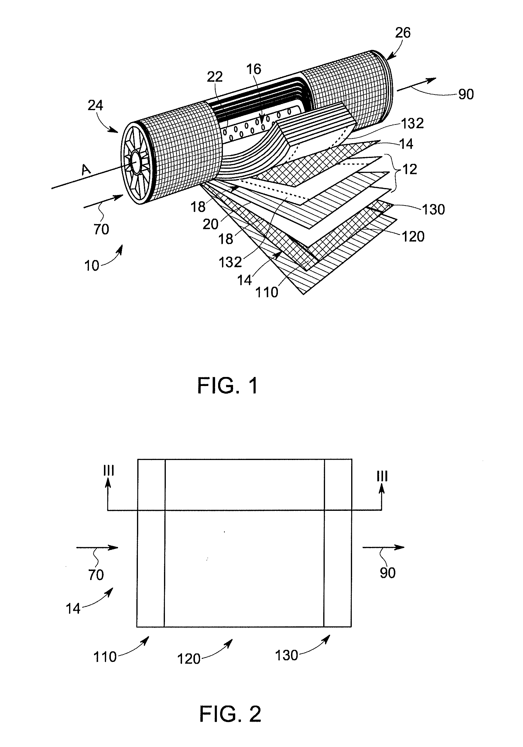 Feed spacers for spiral wound membrane element