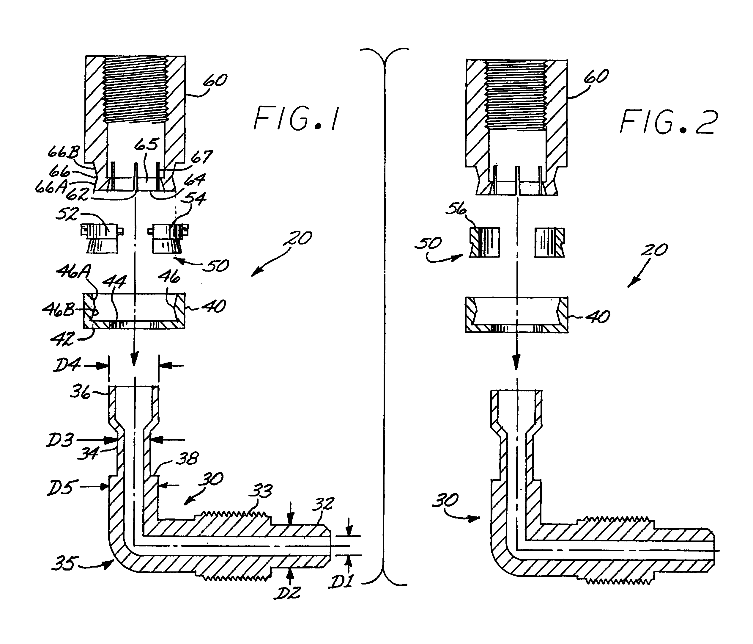 Molded flare assembly