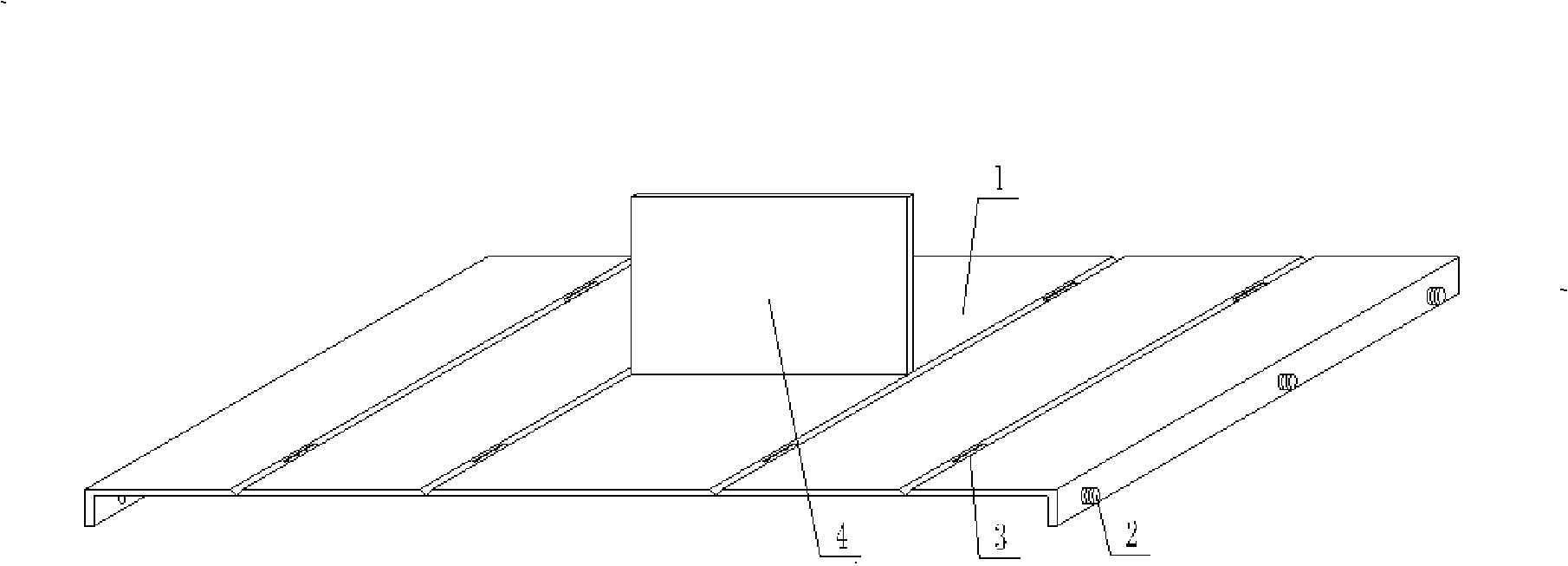 Mold for molding hollow thin wall component for filling concrete