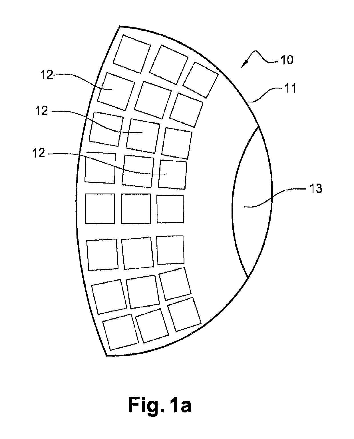 Device and method for prosthetic rehabilitation of the retina