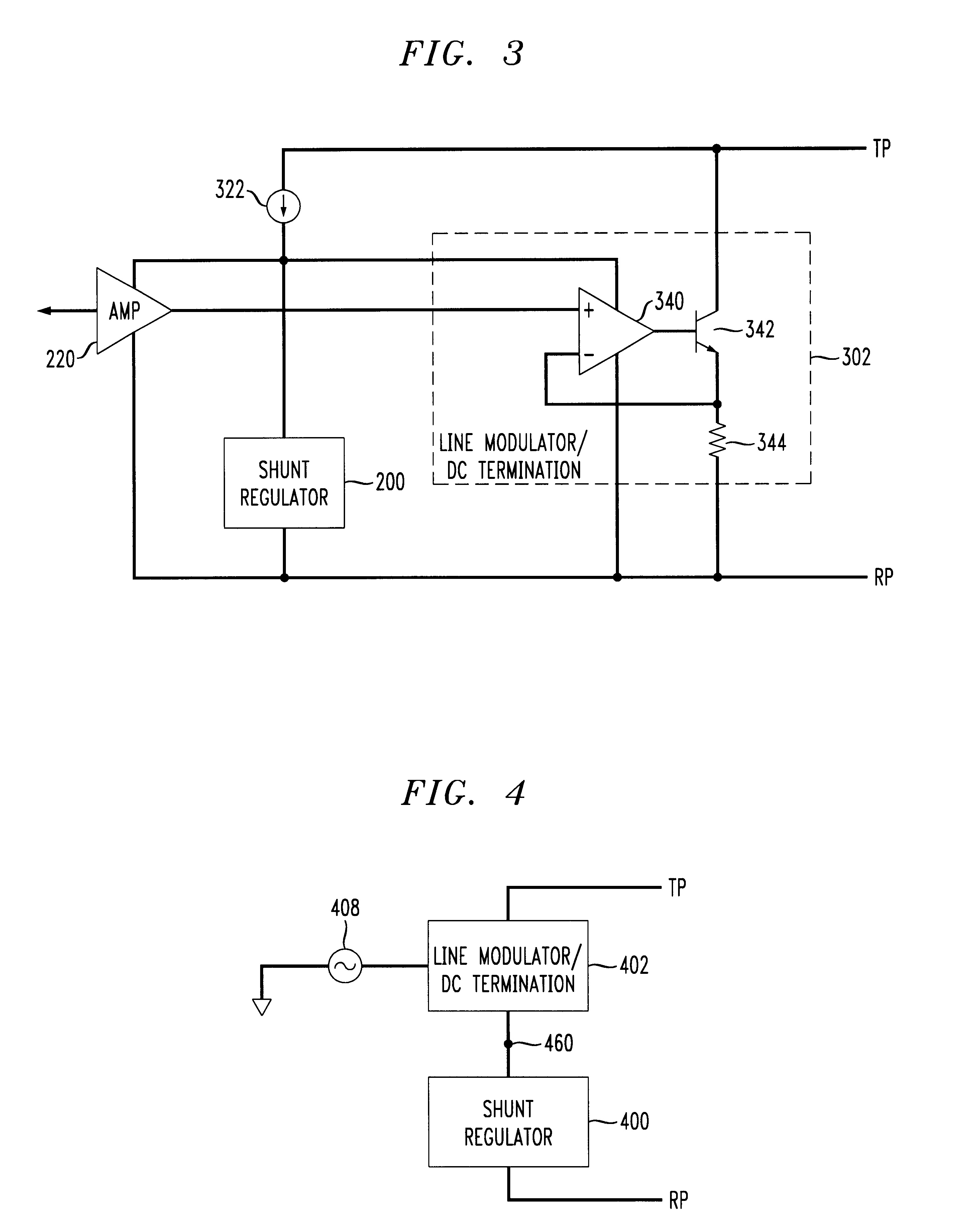 Low noise line powered DAA with differential feedback