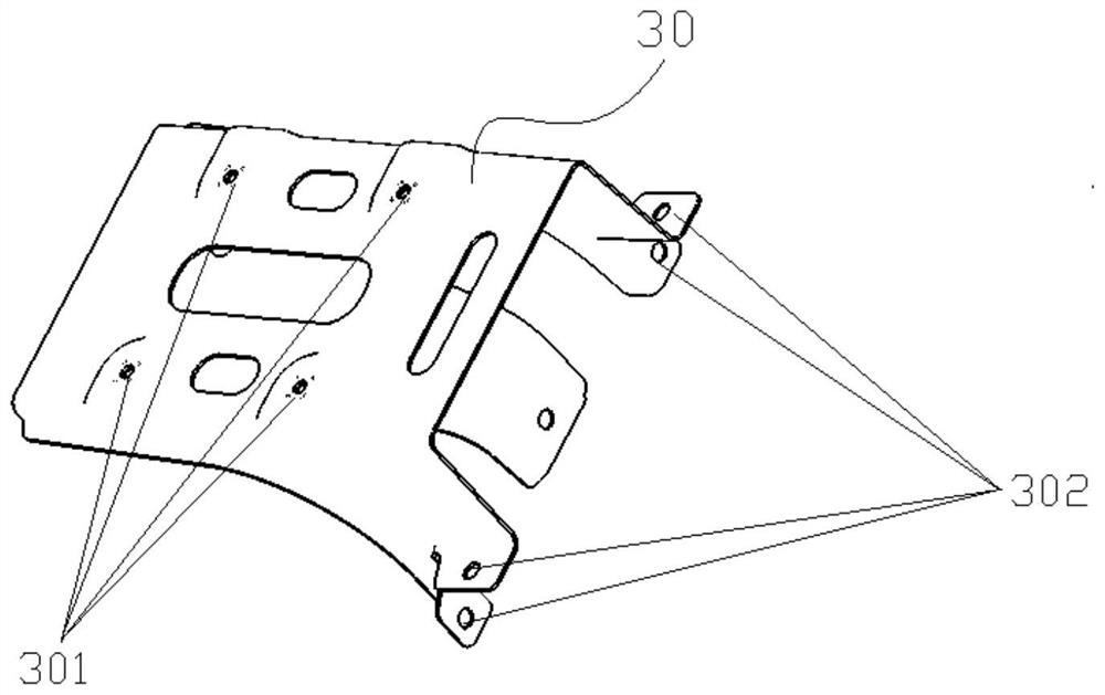 A peu mounting bracket assembly for a hybrid vehicle