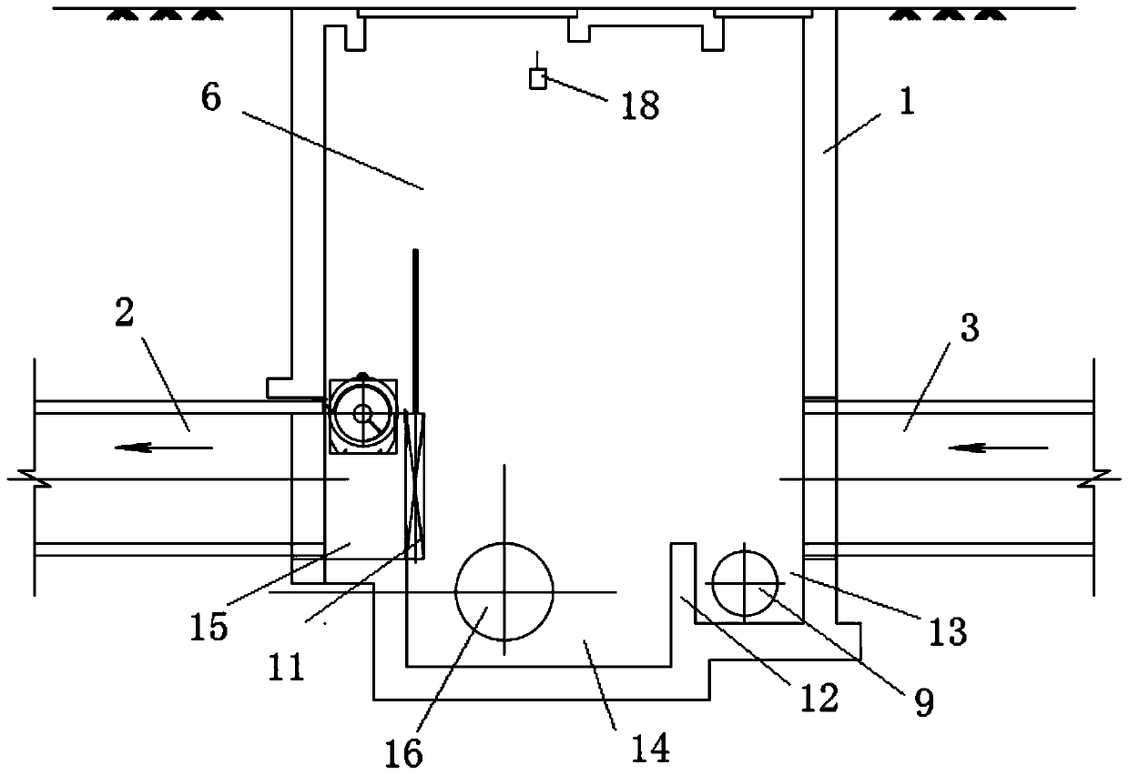 Three-stage intercepting well and control method thereof