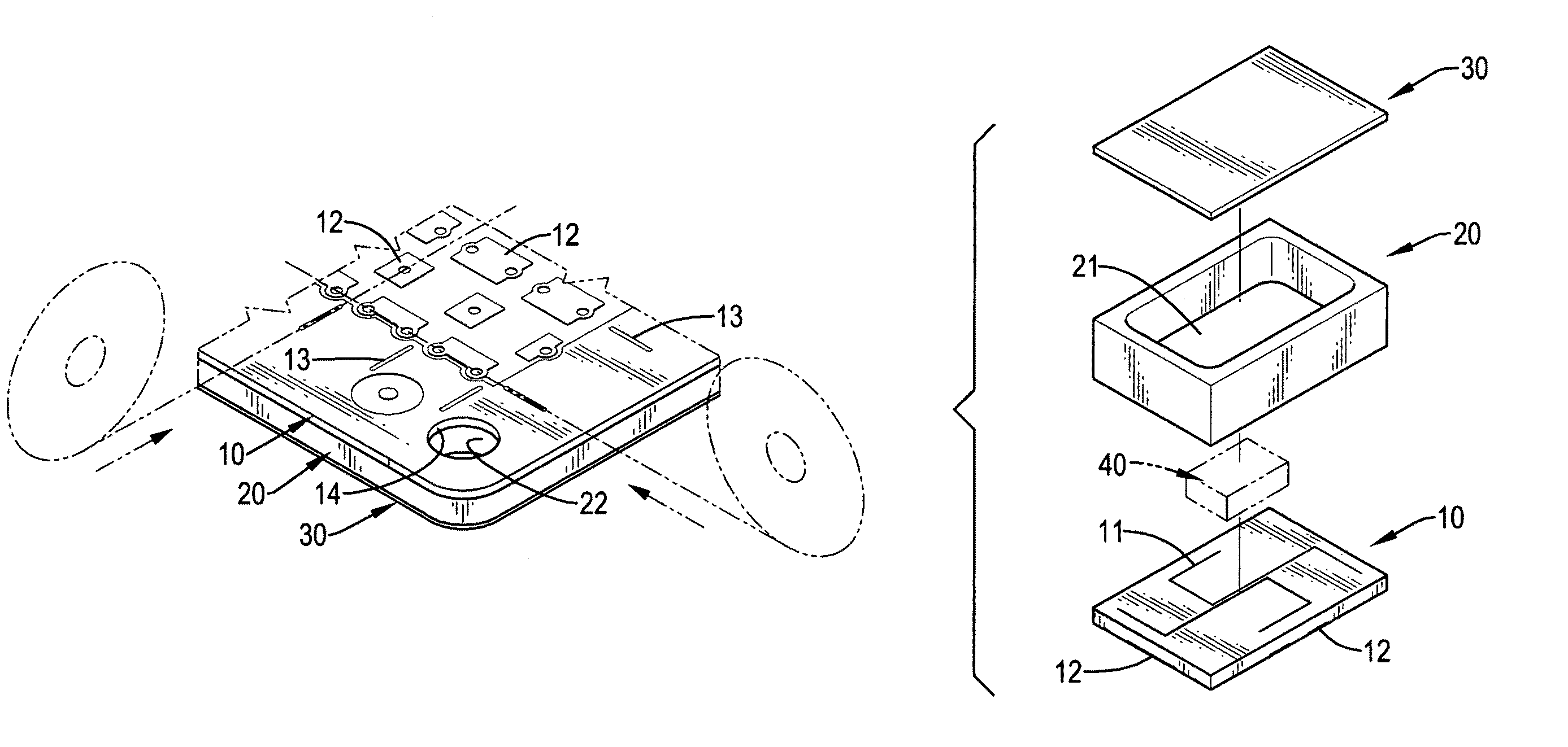 Method of manufacturing a hollow surface mount type electronic component