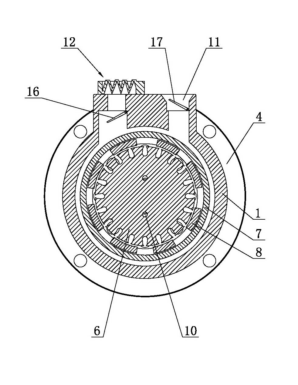 Liquid-cooled radiating external rotor motor