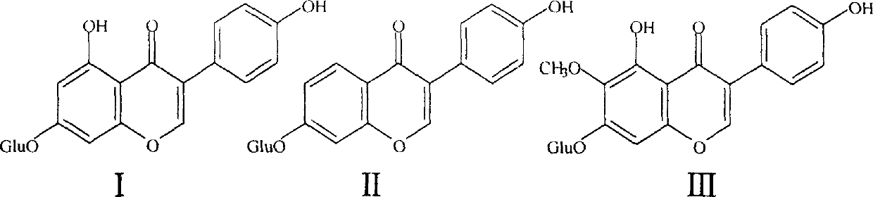 Soy daidzin composition and preparation process and use thereof