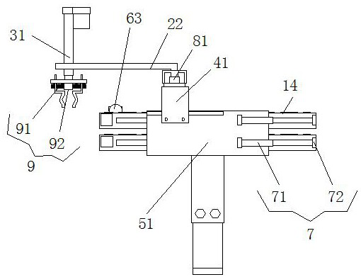 A CNC lathe automatic loading and unloading device