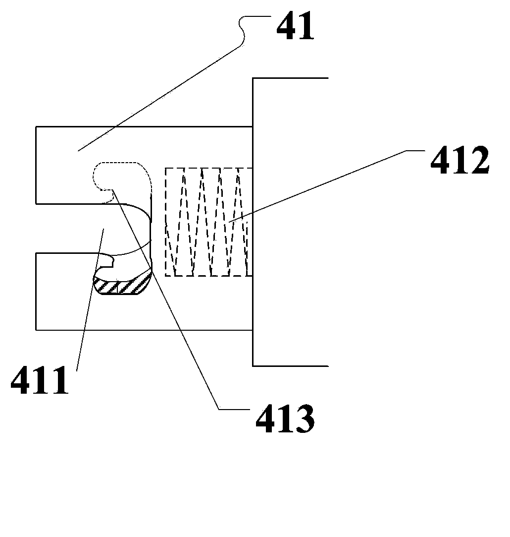 Fixing device and fixing method for hot-line installation auxiliary equipment