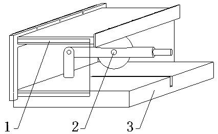 Dust removing device for industrial cutting machine