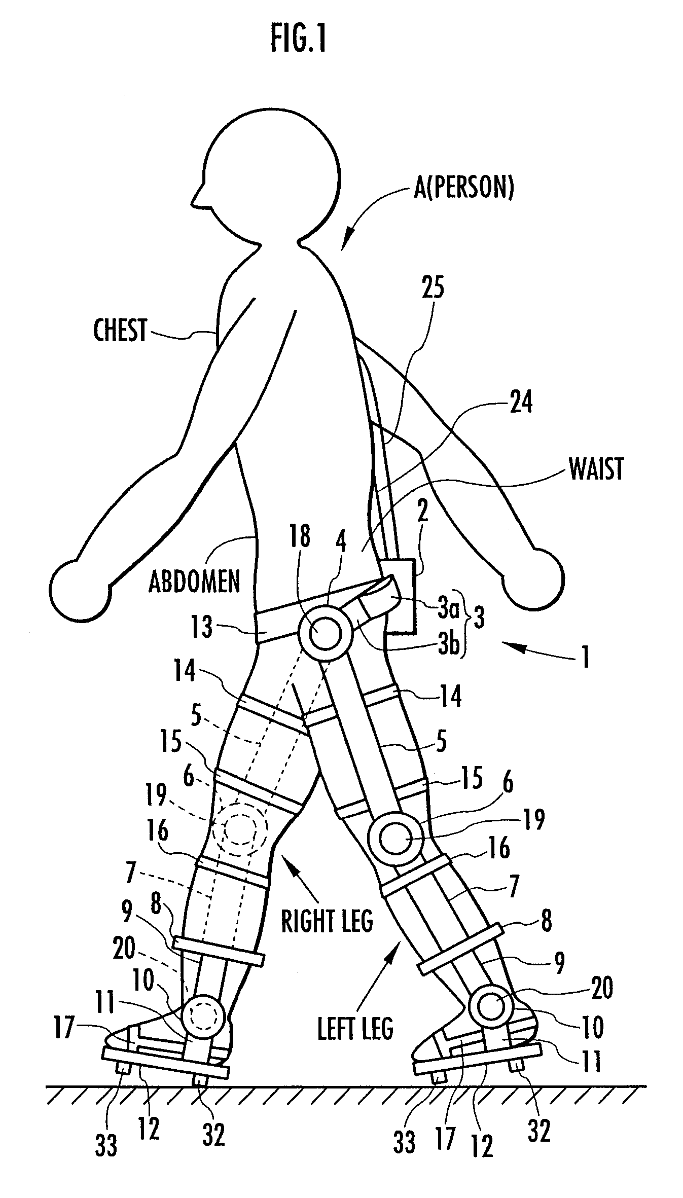 Generated torque control method for leg body exercise assistive apparatus