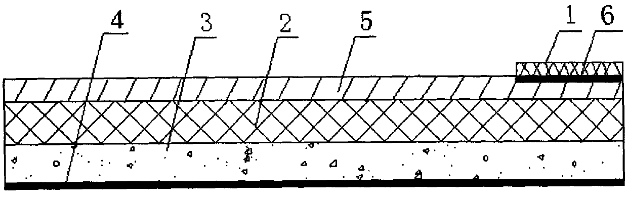 Wet lay-up and edge-jointing construction method of single-sided adhesive wet lay-up waterproof coiled material