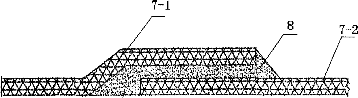 Wet lay-up and edge-jointing construction method of single-sided adhesive wet lay-up waterproof coiled material