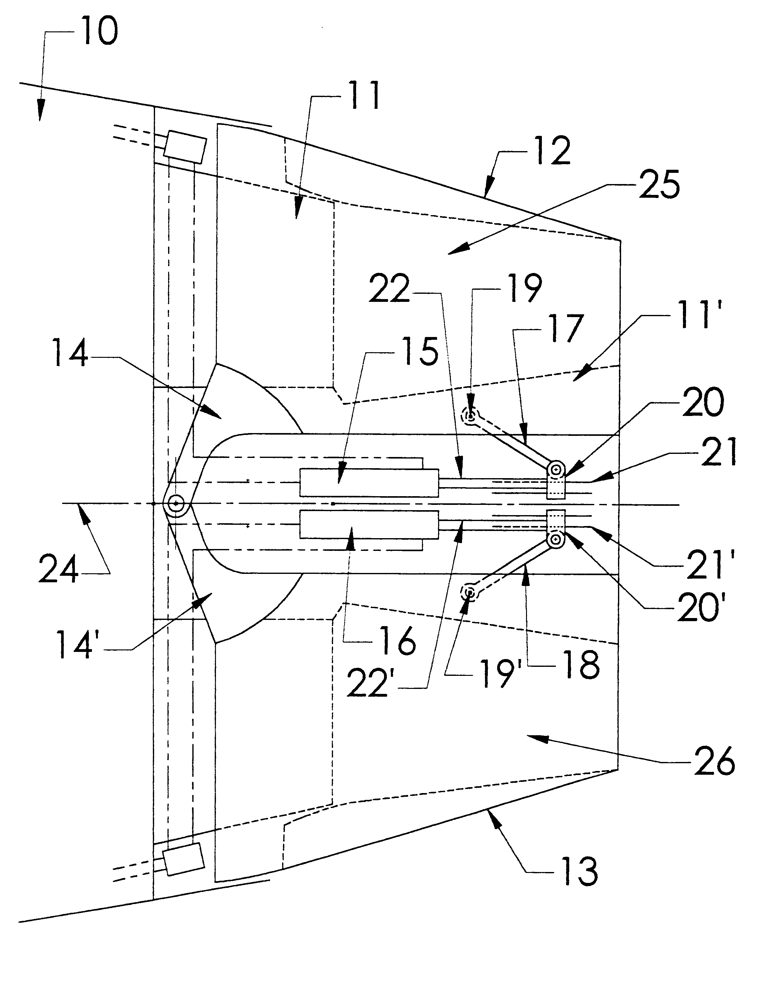 Jet engine nozzle with variable thrust vectoring and exhaust area