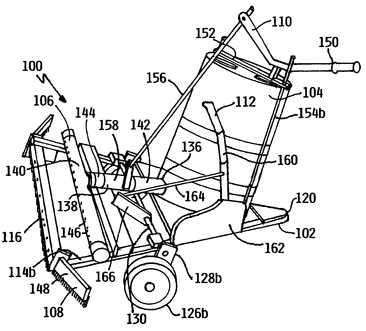 Residential sealcoating machine having cleanable manifold