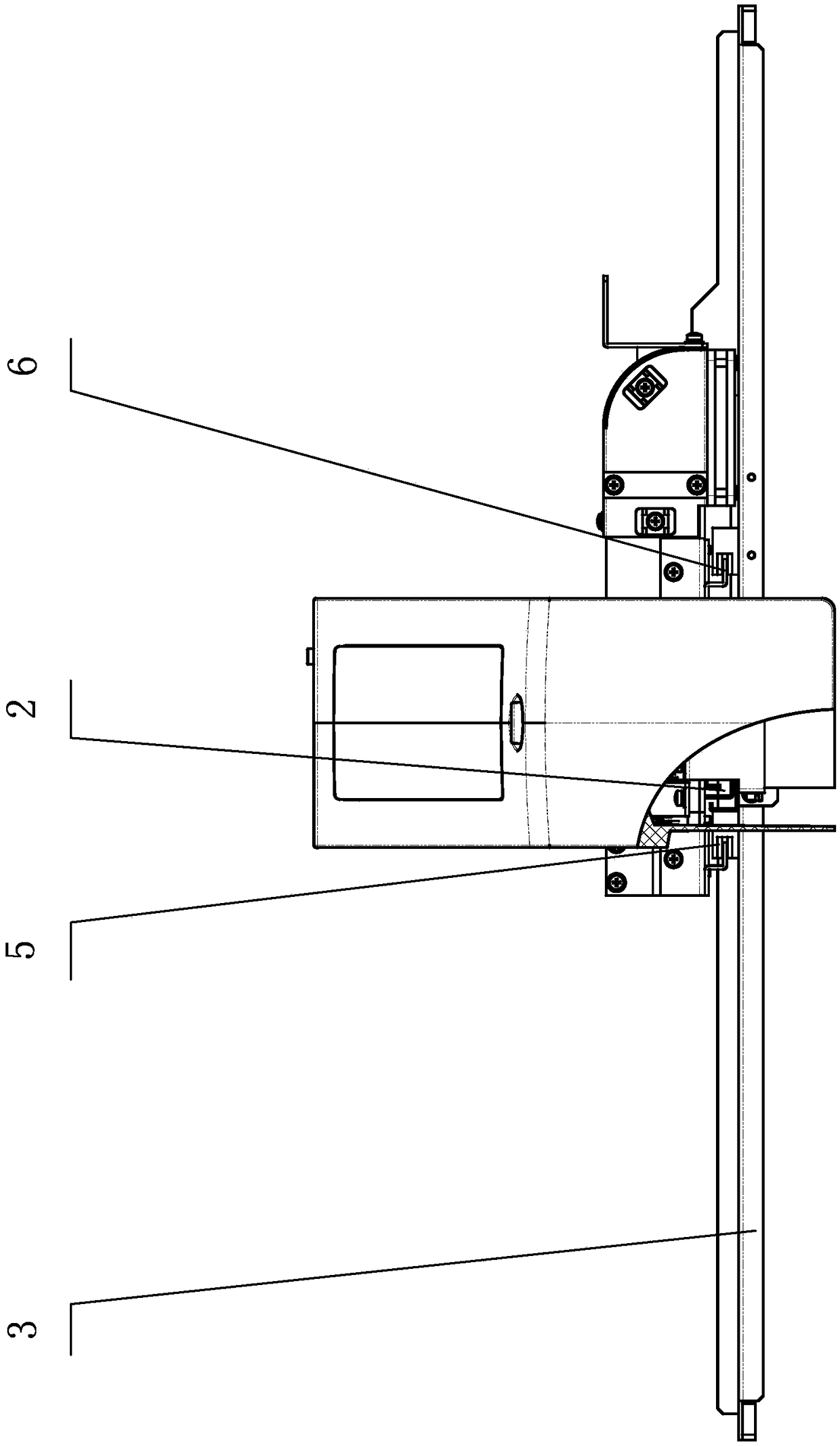 Blood detecting instrument sliding device