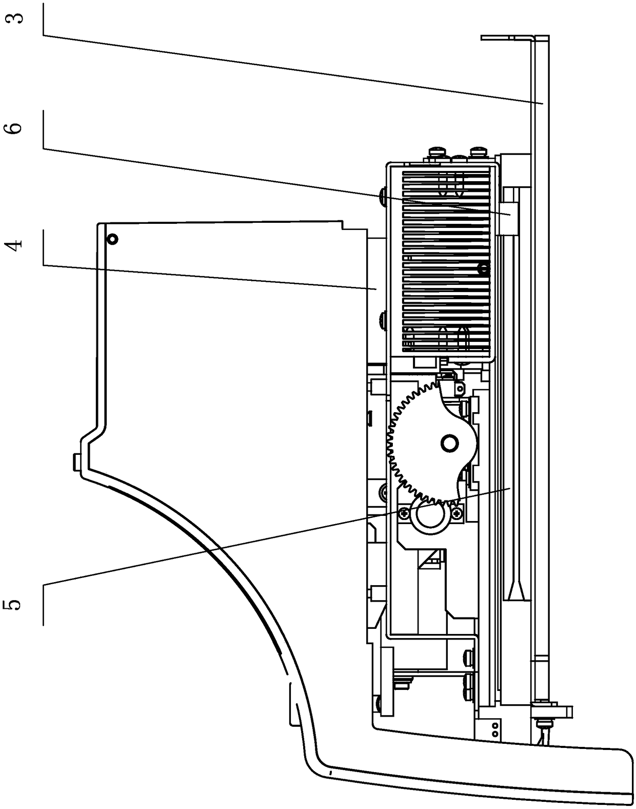 Blood detecting instrument sliding device