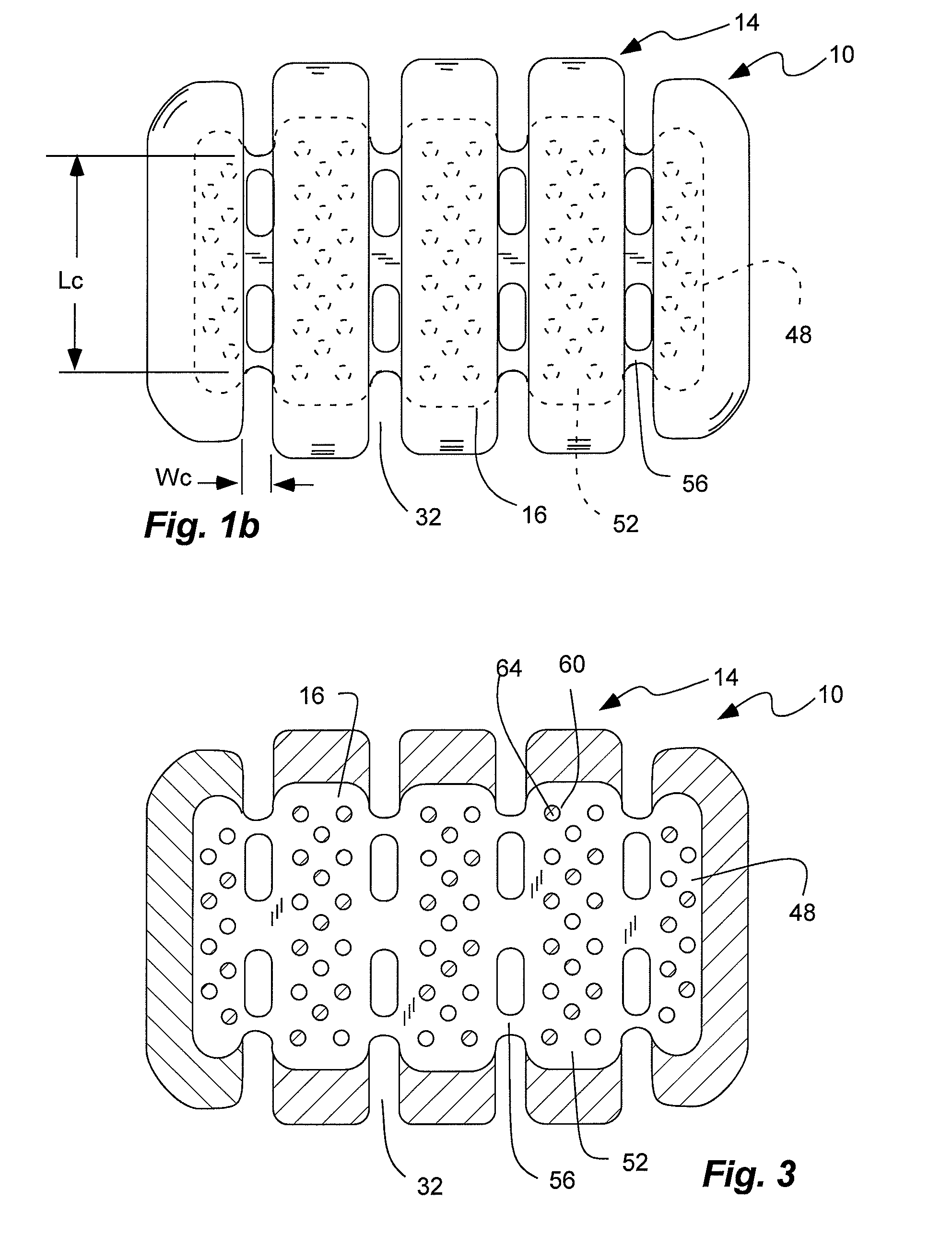 Segmented soap bar with soap bodies forming concave arc surface