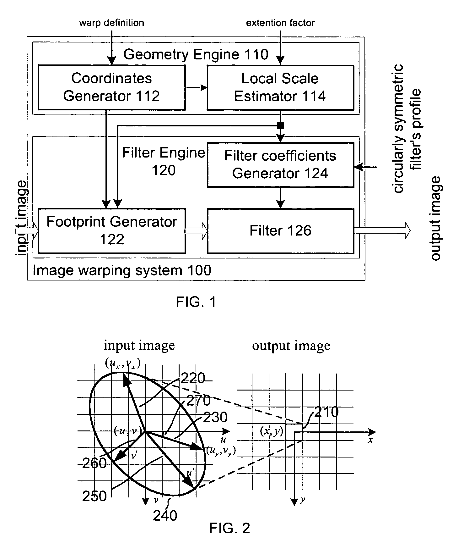 Single-pass image resampling system and method with anisotropic filtering
