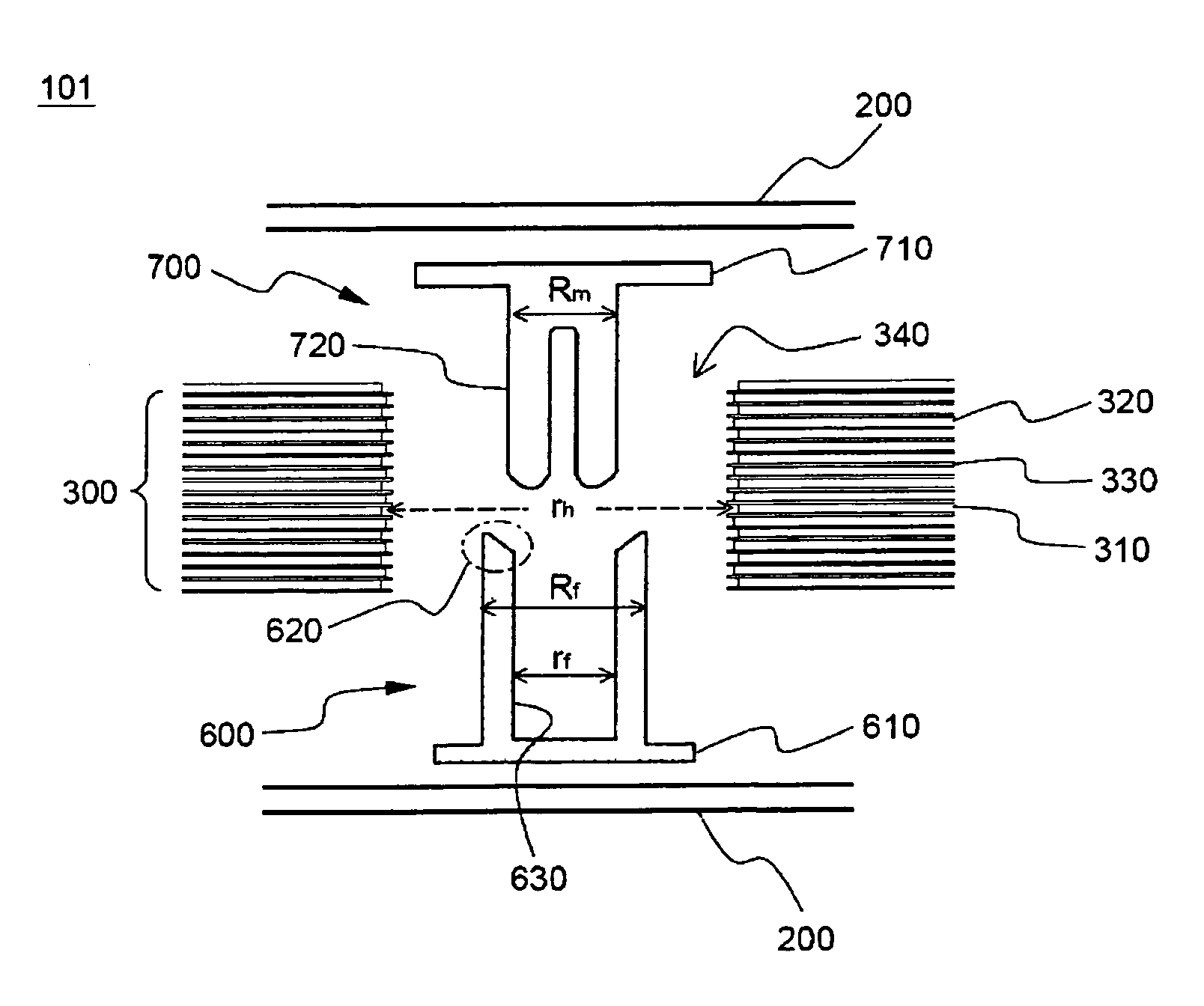 Electrode assembly having member for holding electrodes and secondary battery comprising the same