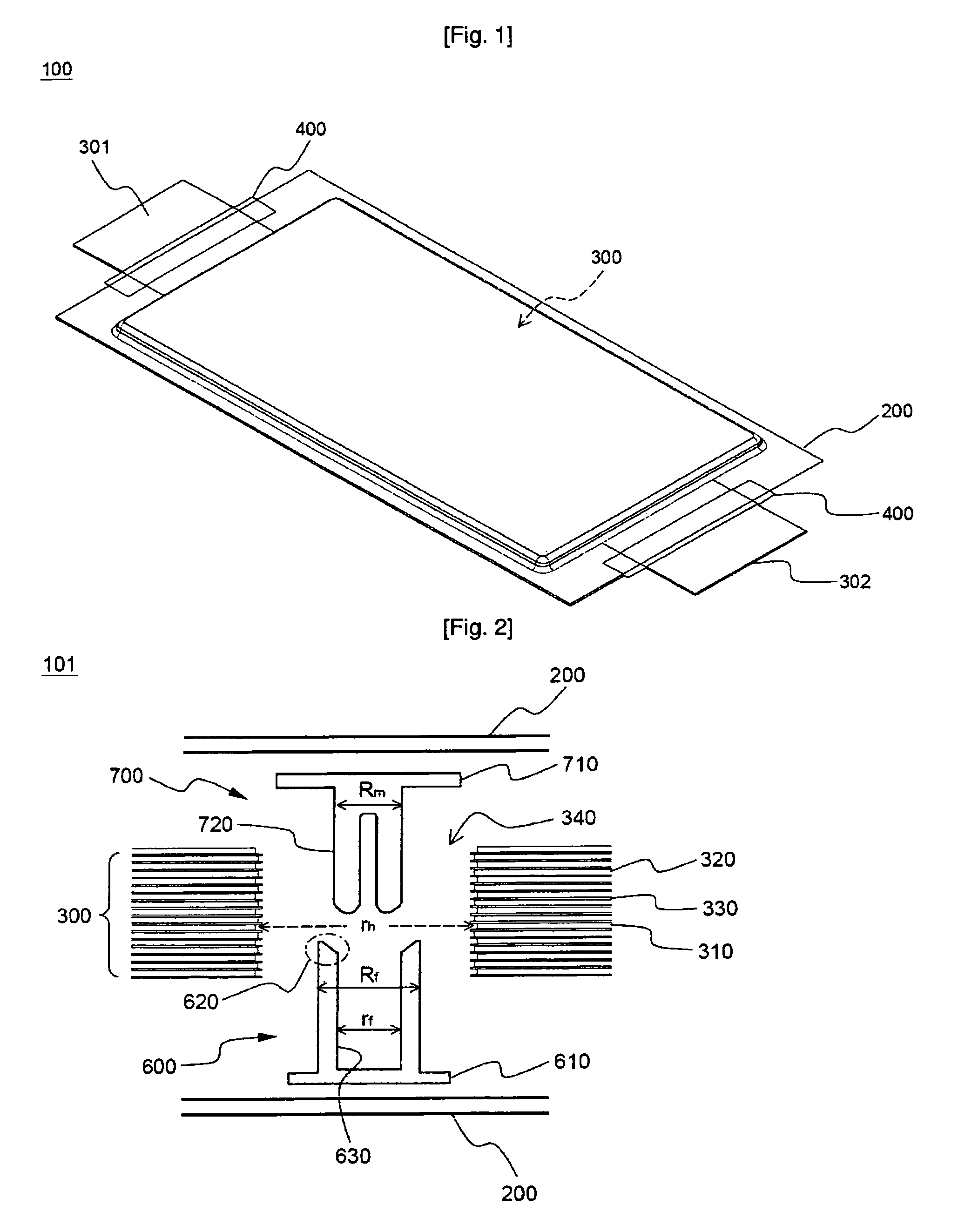 Electrode assembly having member for holding electrodes and secondary battery comprising the same