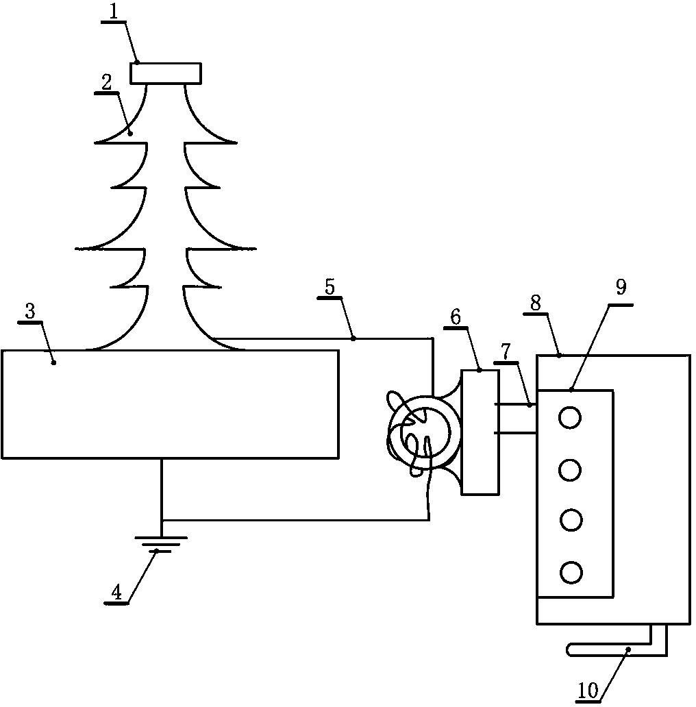 Insulator leakage current online monitoring device