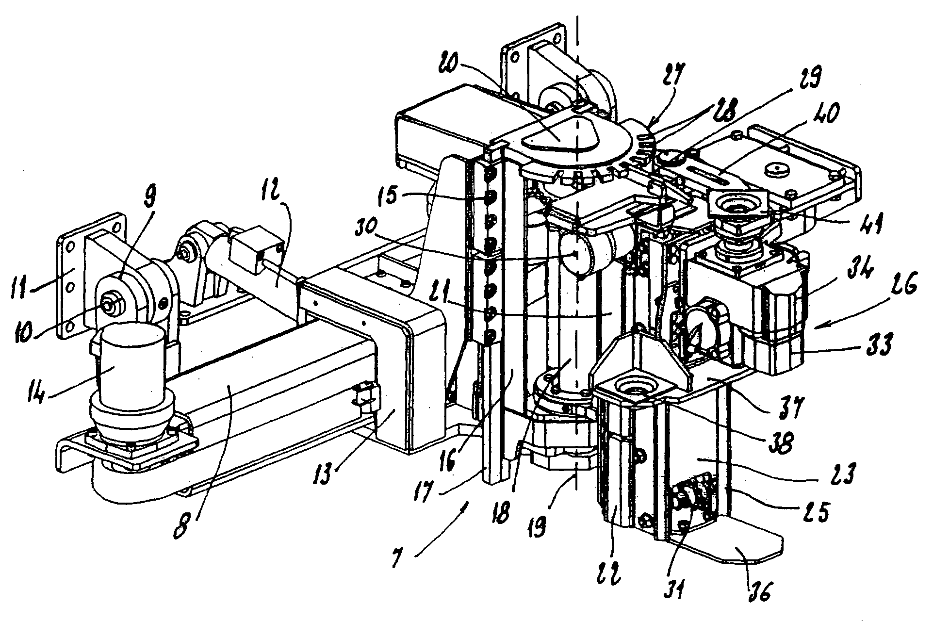 Drilling and bolting head for a bolting machine