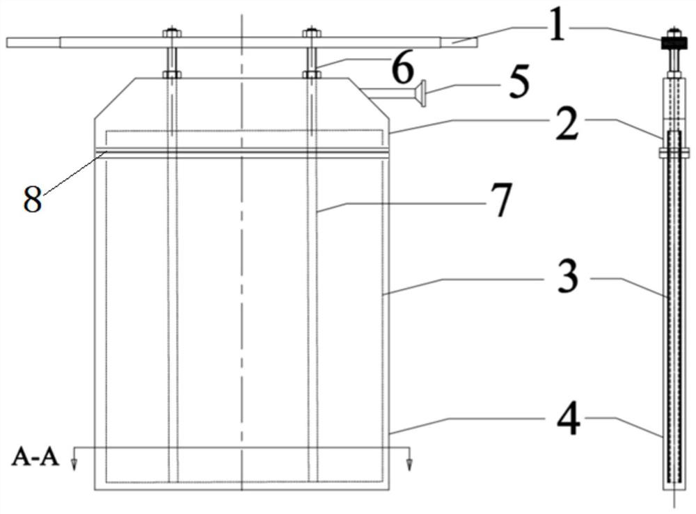 Insoluble frame-shaped anode structure capable of collecting acid mist