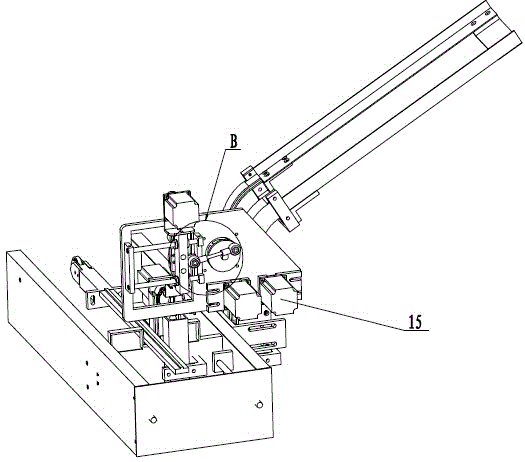Unloading device of knife, fork and scoop packing machine