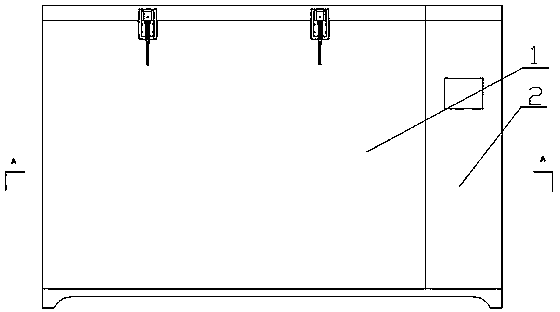 Test box for flowing water eroding cement concrete