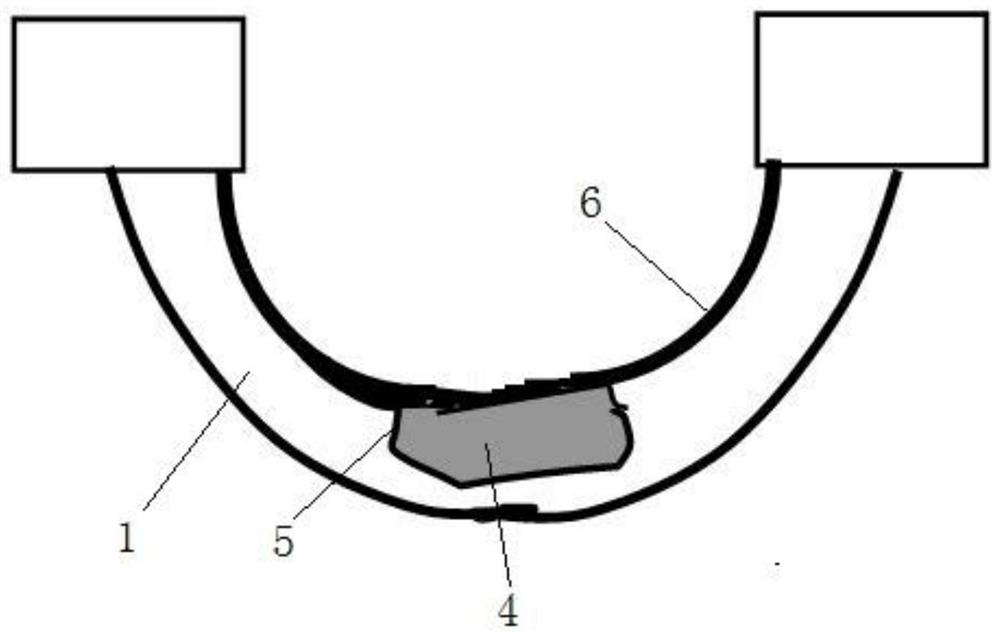 Composite repairing method for blast furnace swing slip nozzle