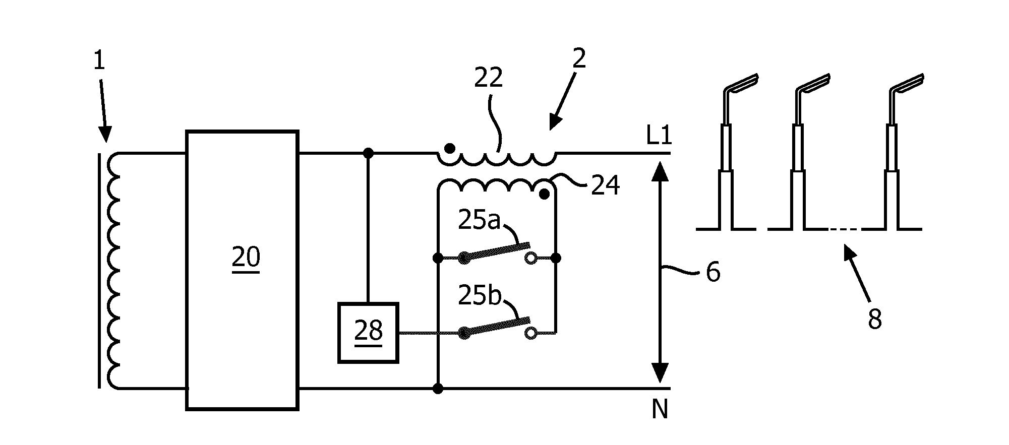 Controller for power line coding and power line coding method