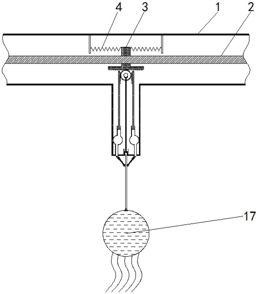 Hanging ornament capable of preventing sight blocking in automobile