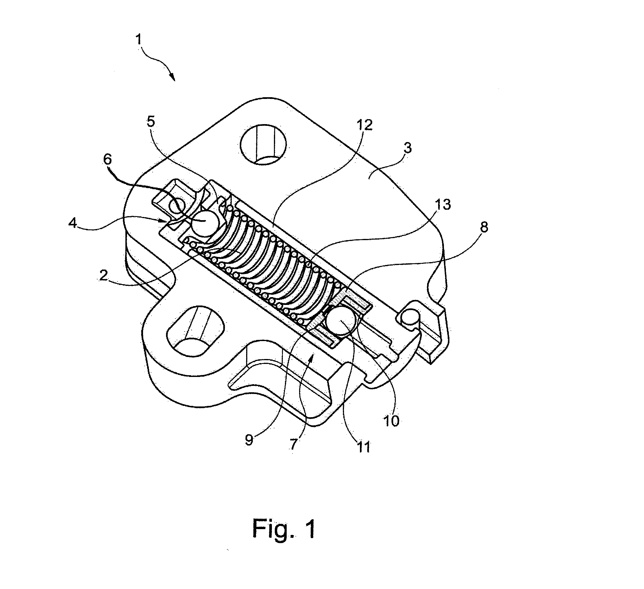 Tensioner for a traction device having an overpressure valve with a sealing cage, and traction device drive having a such tensioner