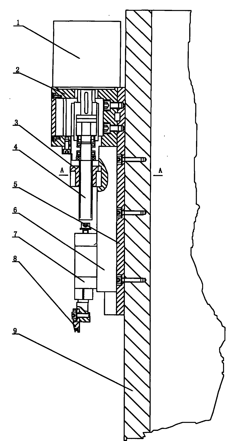 Reducing mechanisms for eight-axis spring forming machine