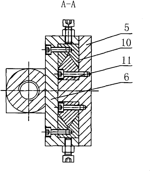 Reducing mechanisms for eight-axis spring forming machine