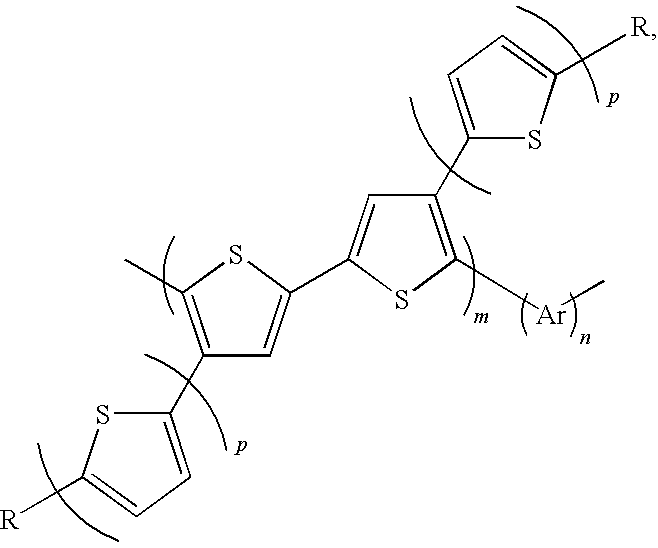 Soluble polythiophene derivative