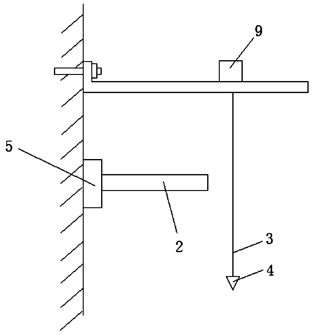Steel structure building verticality detection device