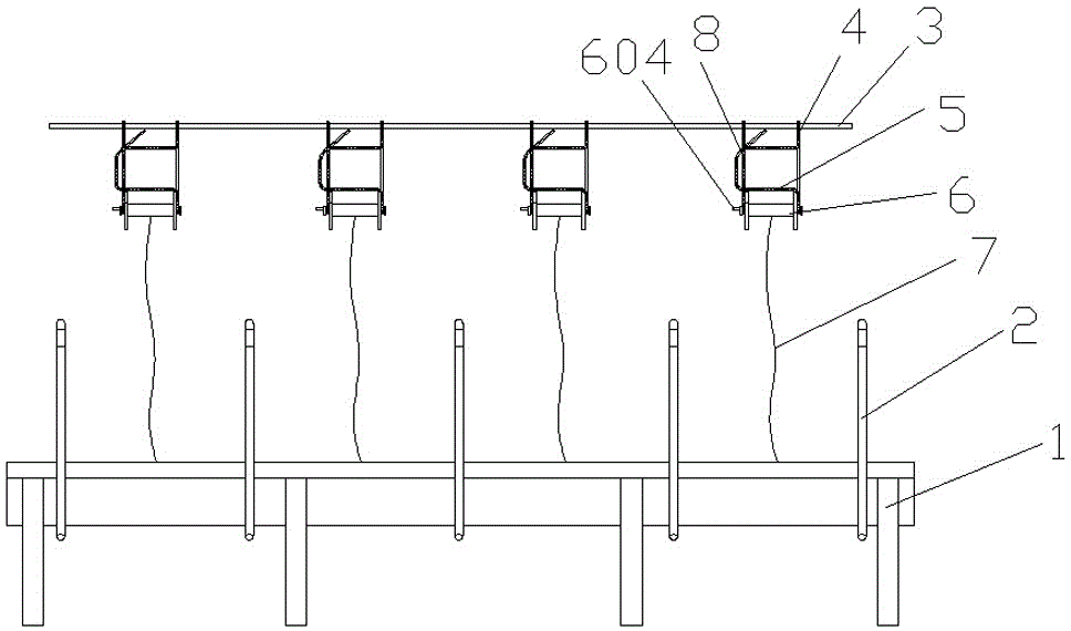 Plant stem suspending device and working method thereof