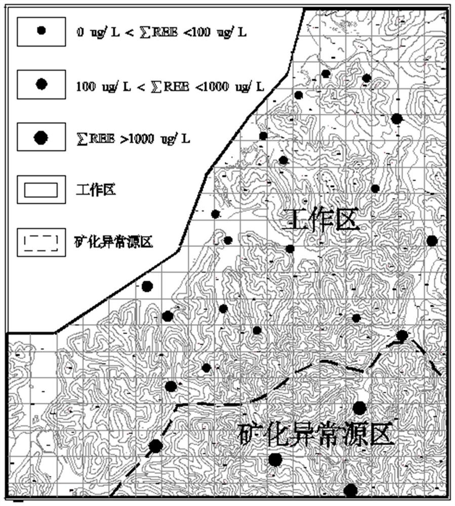 Ion adsorption type rare earth ore exploration method