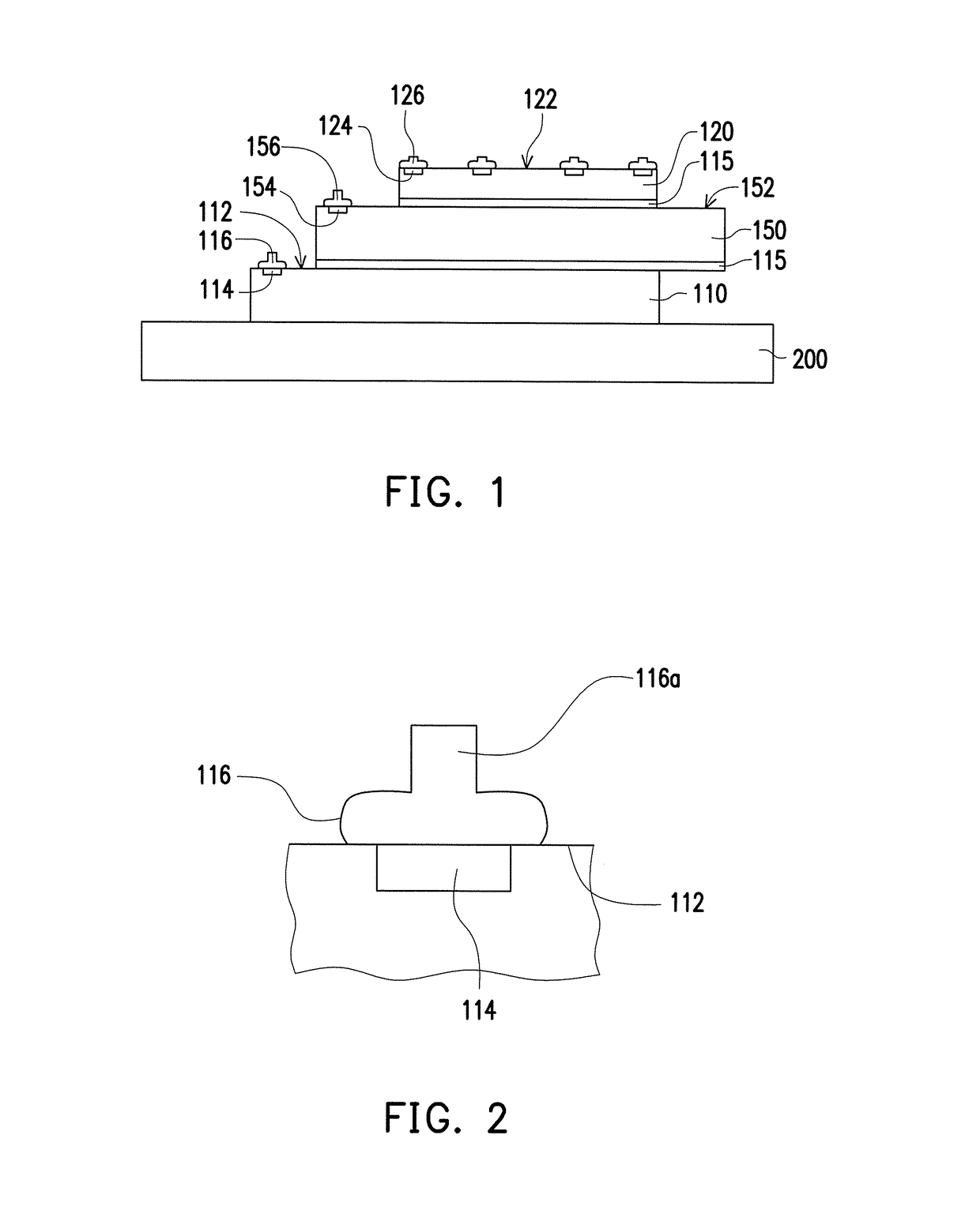 Stacked chip package structure and manufacturing method thereof