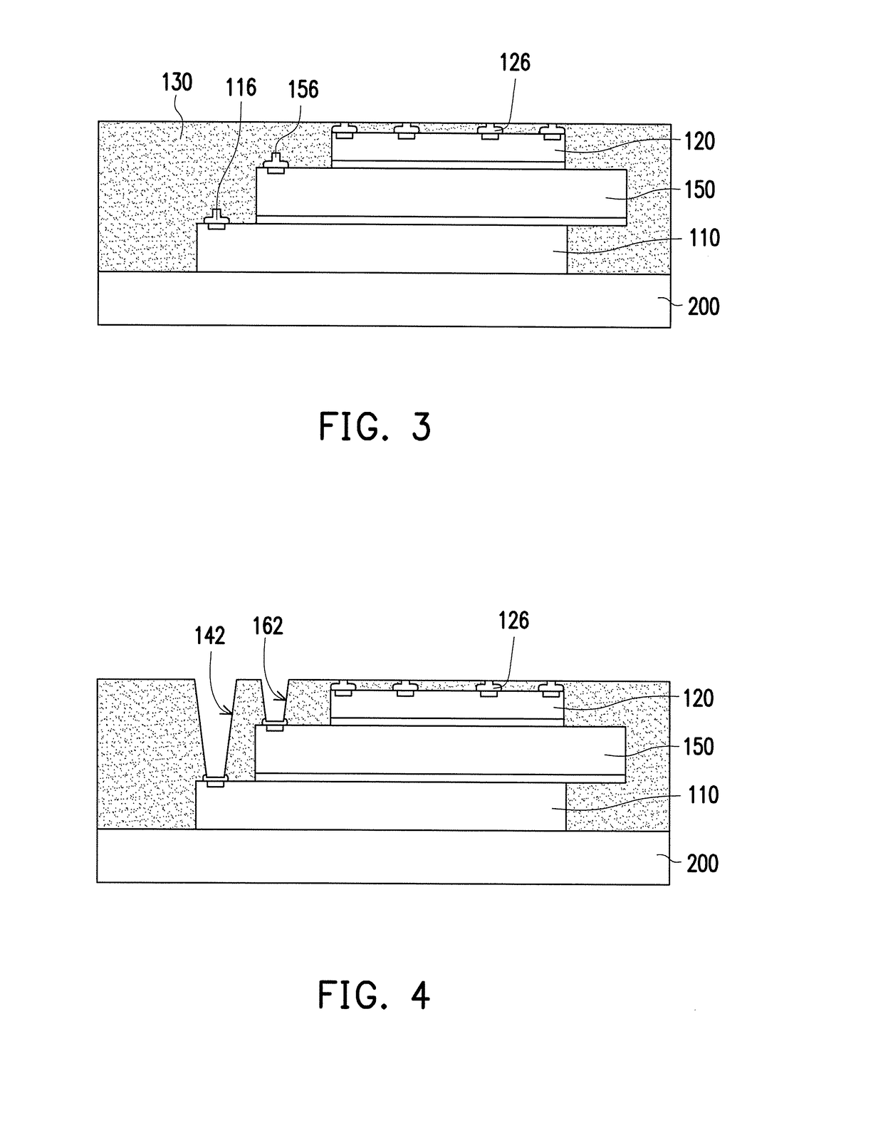 Stacked chip package structure and manufacturing method thereof