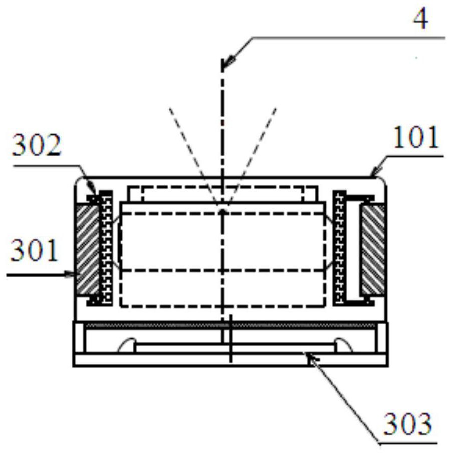 A miniature anti-shake iris recognition module and terminal equipment